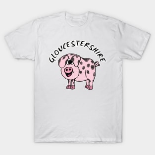 Gloucestershire Old Spot Pig Gloucester Funny T-Shirt